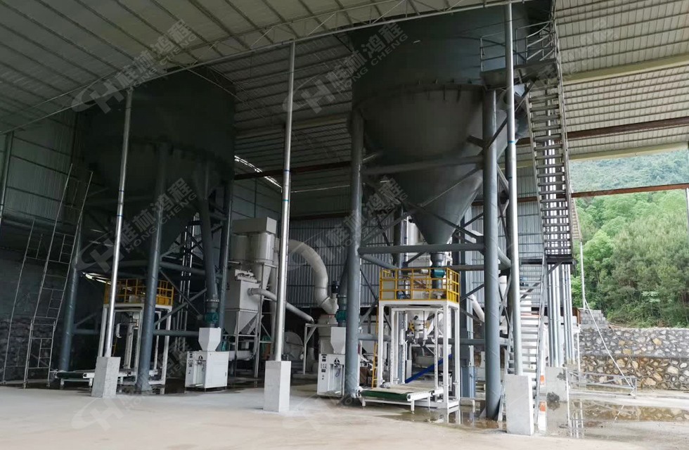 桂林鴻程新增磨粉生產線擺式磨粉機EPC總包接線試機