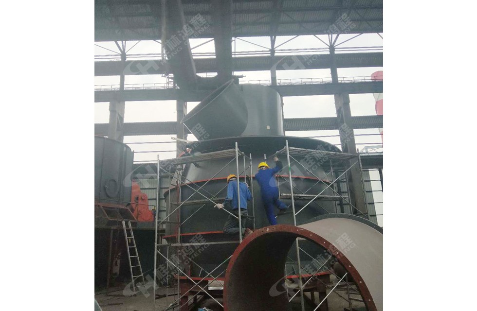 桂林鴻程立磨制粉設備總包項目安裝中