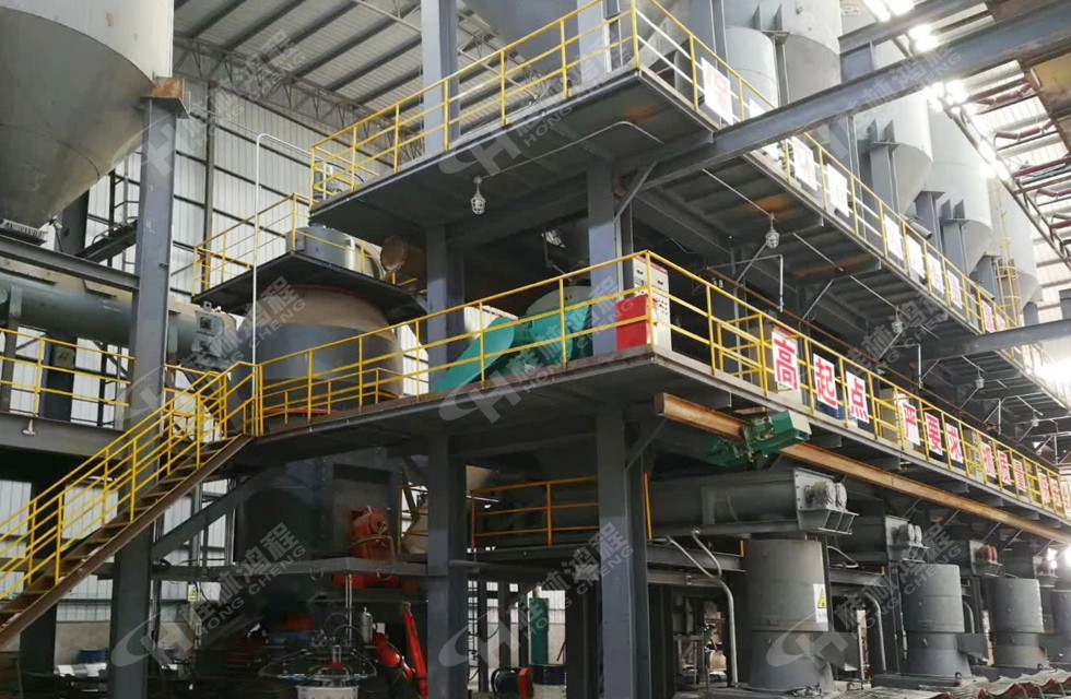 鉀長石磨粉生產線HLM立式磨粉機主機配置